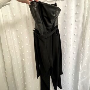 Dynamite Leather Tube Jumpsuit